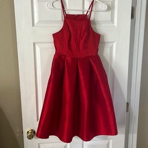 GIANNI BINI Red Satin Formal Dress - Women’s Small in Great Condition!